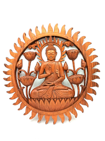 Buddha & Lotus Panel - 40cm - Click Image to Close